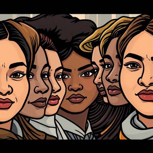 Volti di persone di diverse etnie che vivono in una citt&radic;&dagger;